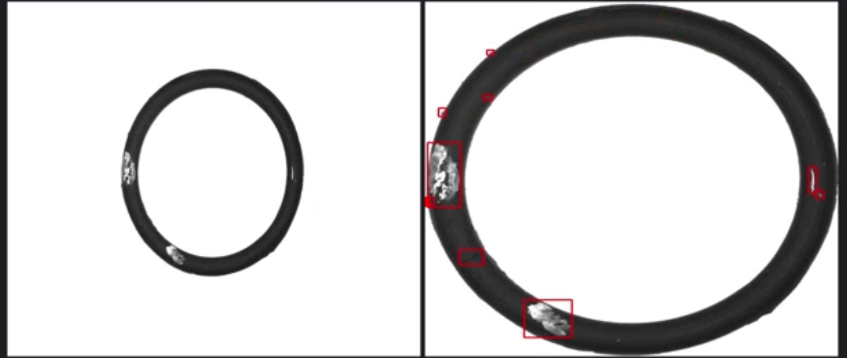 橡膠圈密封圈外觀缺陷視覺檢測-機(jī)器視覺_視覺檢測設(shè)備_3D視覺_缺陷檢測