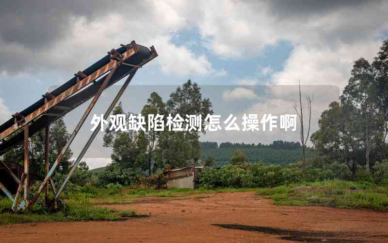 外觀缺陷檢測(cè)怎么操作啊