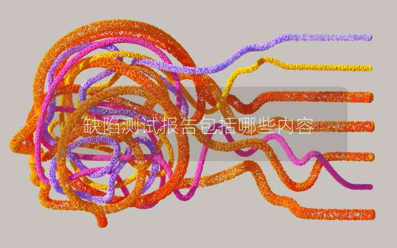 缺陷測試報(bào)告包括哪些內(nèi)容