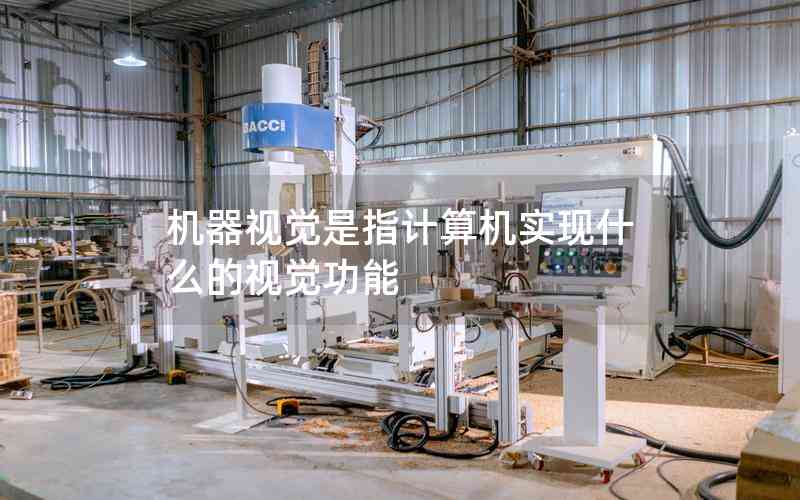 機(jī)器視覺是指計算機(jī)實(shí)現(xiàn)什么的視覺功能