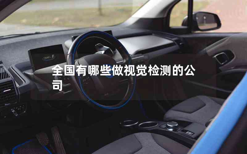 全國(guó)有哪些做視覺檢測(cè)的公司