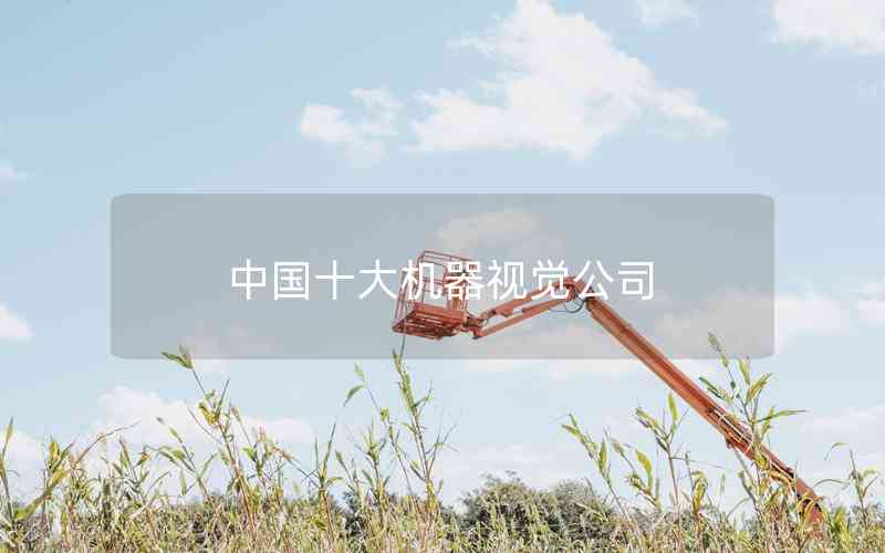 中國(guó)十大機(jī)器視覺(jué)公司