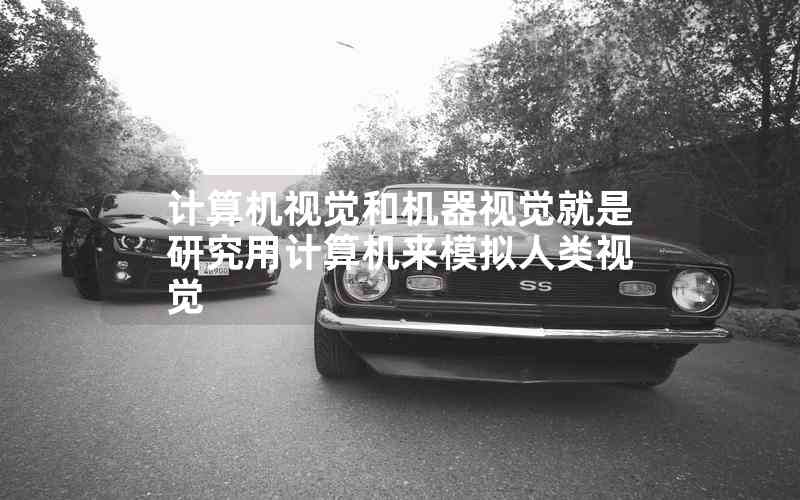 計(jì)算機(jī)視覺和機(jī)器視覺就是研究用計(jì)算機(jī)來模擬人類視覺