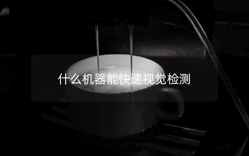 什么機(jī)器能快速視覺檢測(cè)