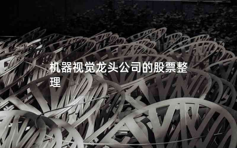 機(jī)器視覺(jué)龍頭公司的股票整理