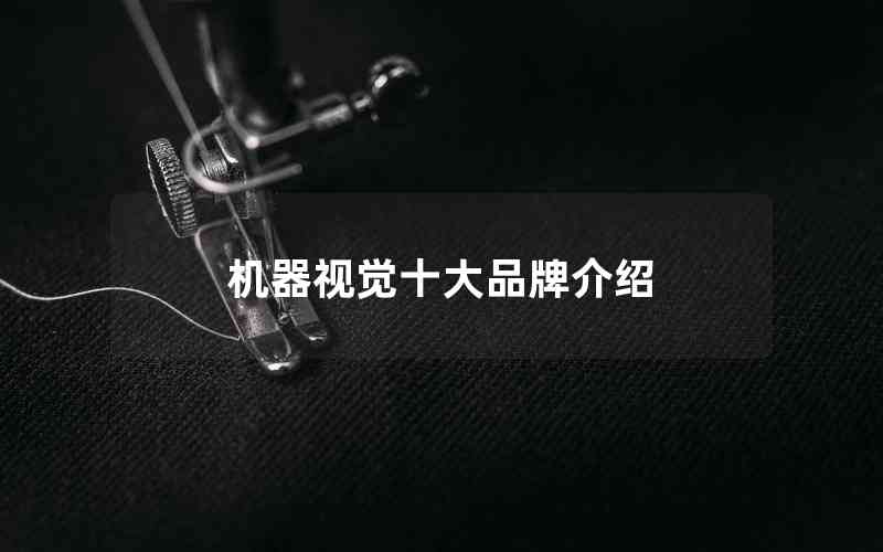 機(jī)器視覺十大品牌介紹