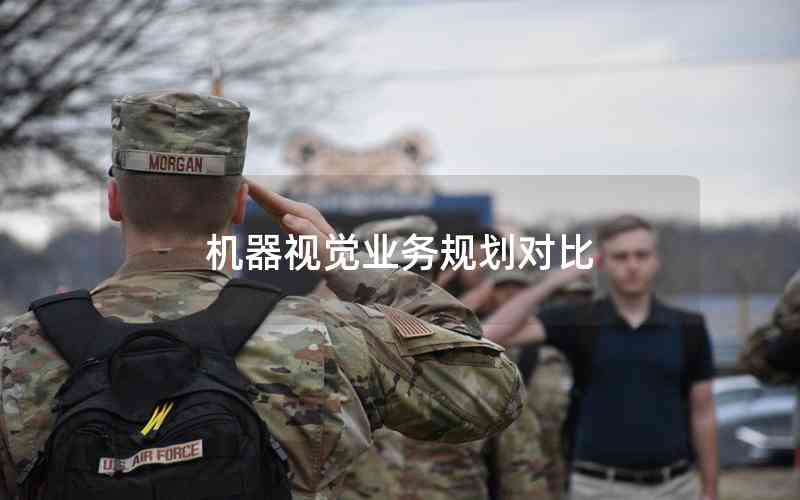 機器視覺業(yè)務規(guī)劃對比