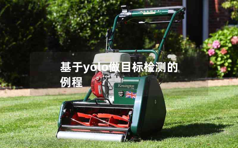 基于yolo做目標檢測的例程