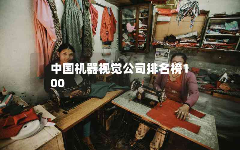 中國機(jī)器視覺公司排名榜100