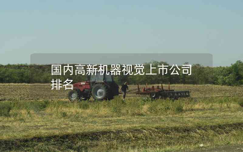 國內(nèi)高新機(jī)器視覺上市公司排名